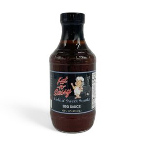 Fat-N-Sassy Kickin' Sweet Smoke BBQ Sauce 16oz