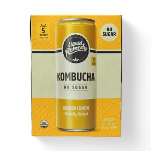 Ginger Lemon Kombucha 4/12oz